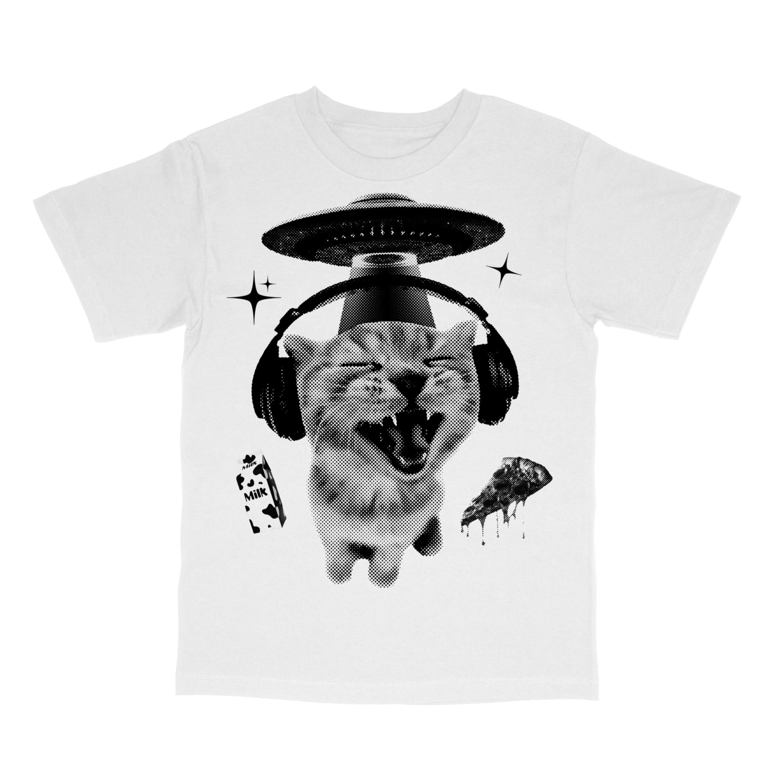 Alien Cat Meme 90s Vintage Bootleg Y2K Kitten T-Shirt