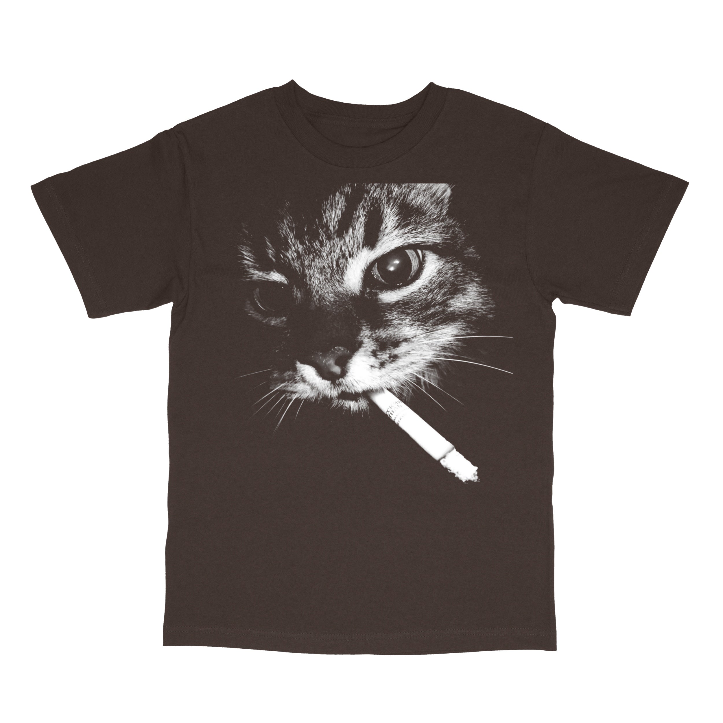 Smoking Cat Graphic T-Shirt