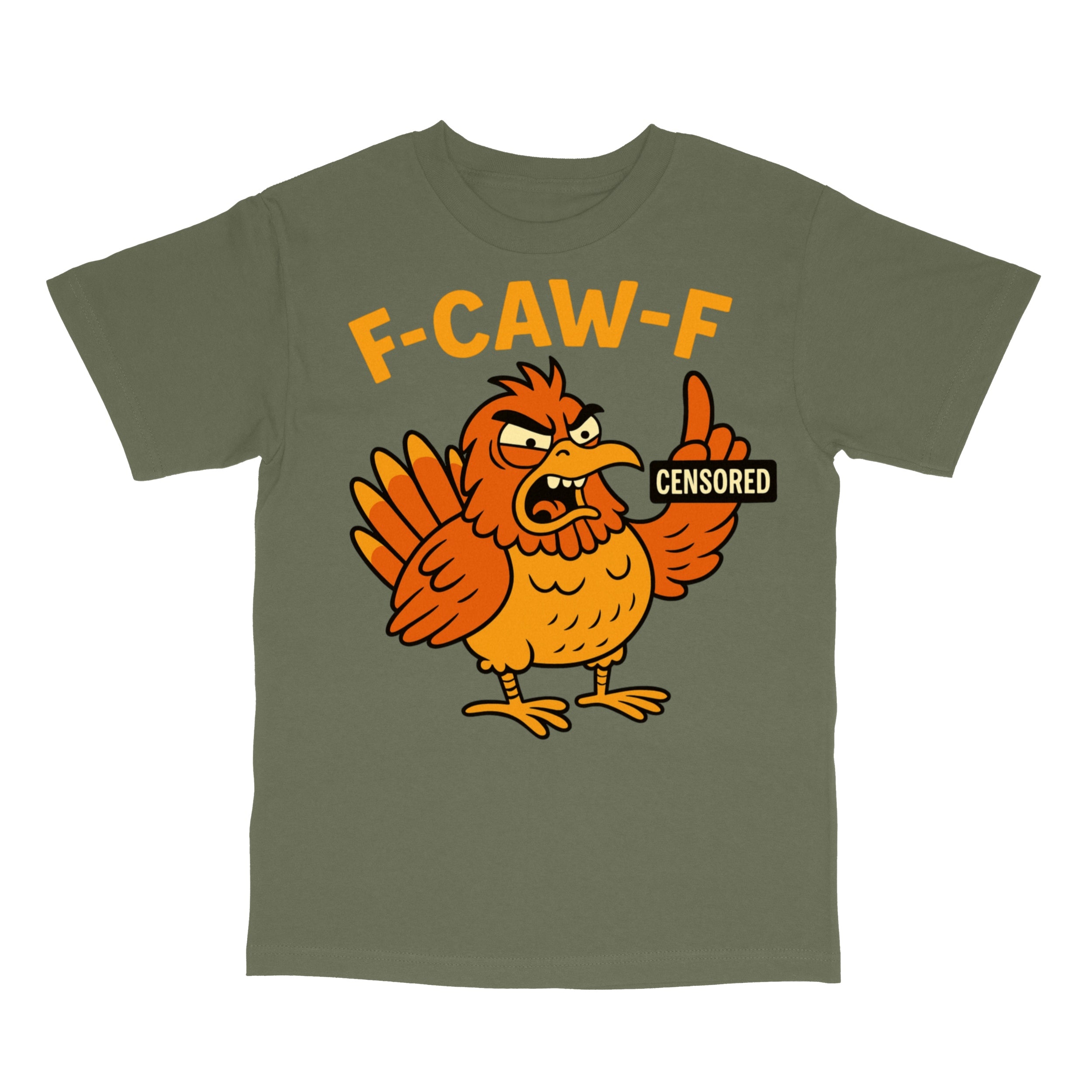 F CAW F Angry Rooster Sarcastic T-Shirt