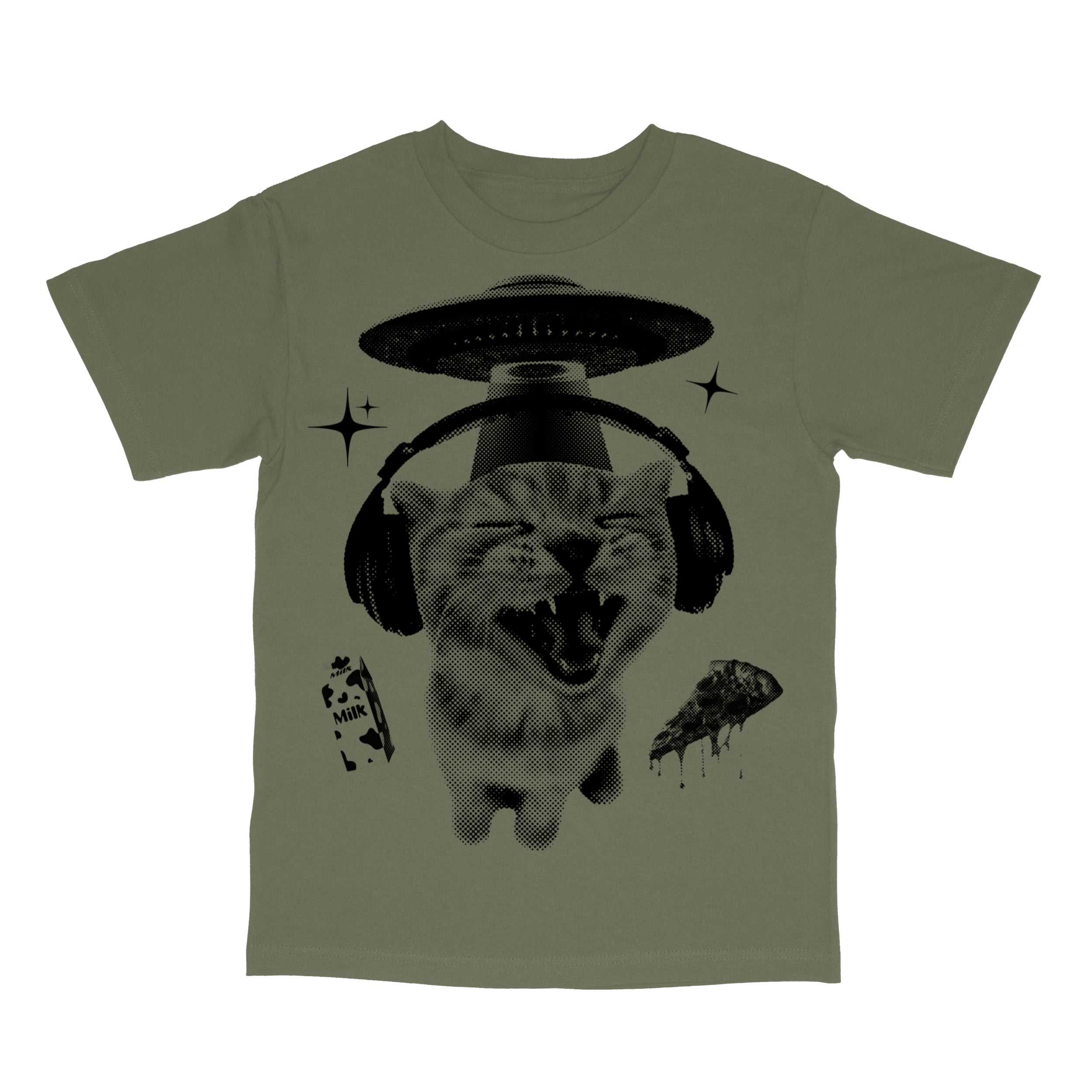 Alien Cat Meme 90s Vintage Bootleg Y2K Kitten T-Shirt