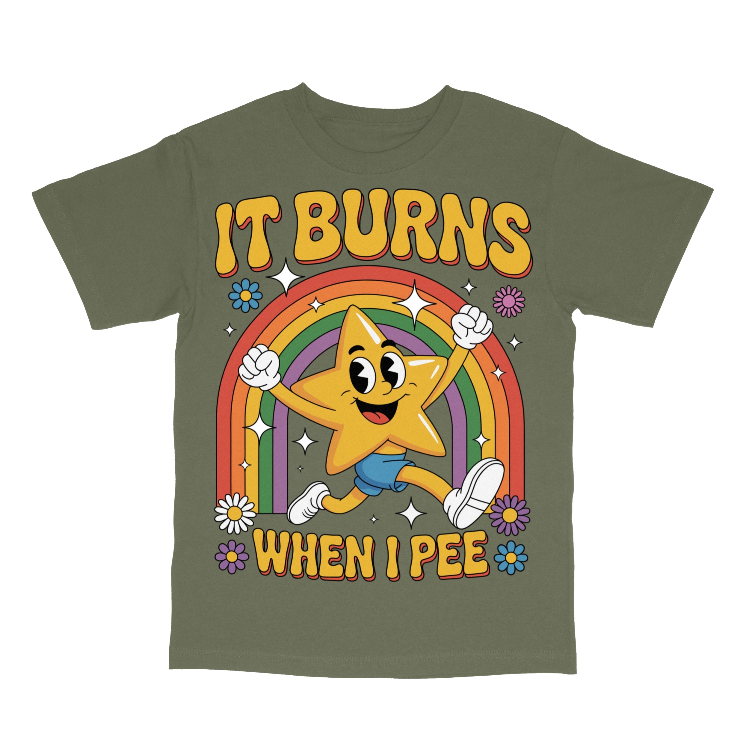 Funny Saying It Burns When I Pee T-Shirt
