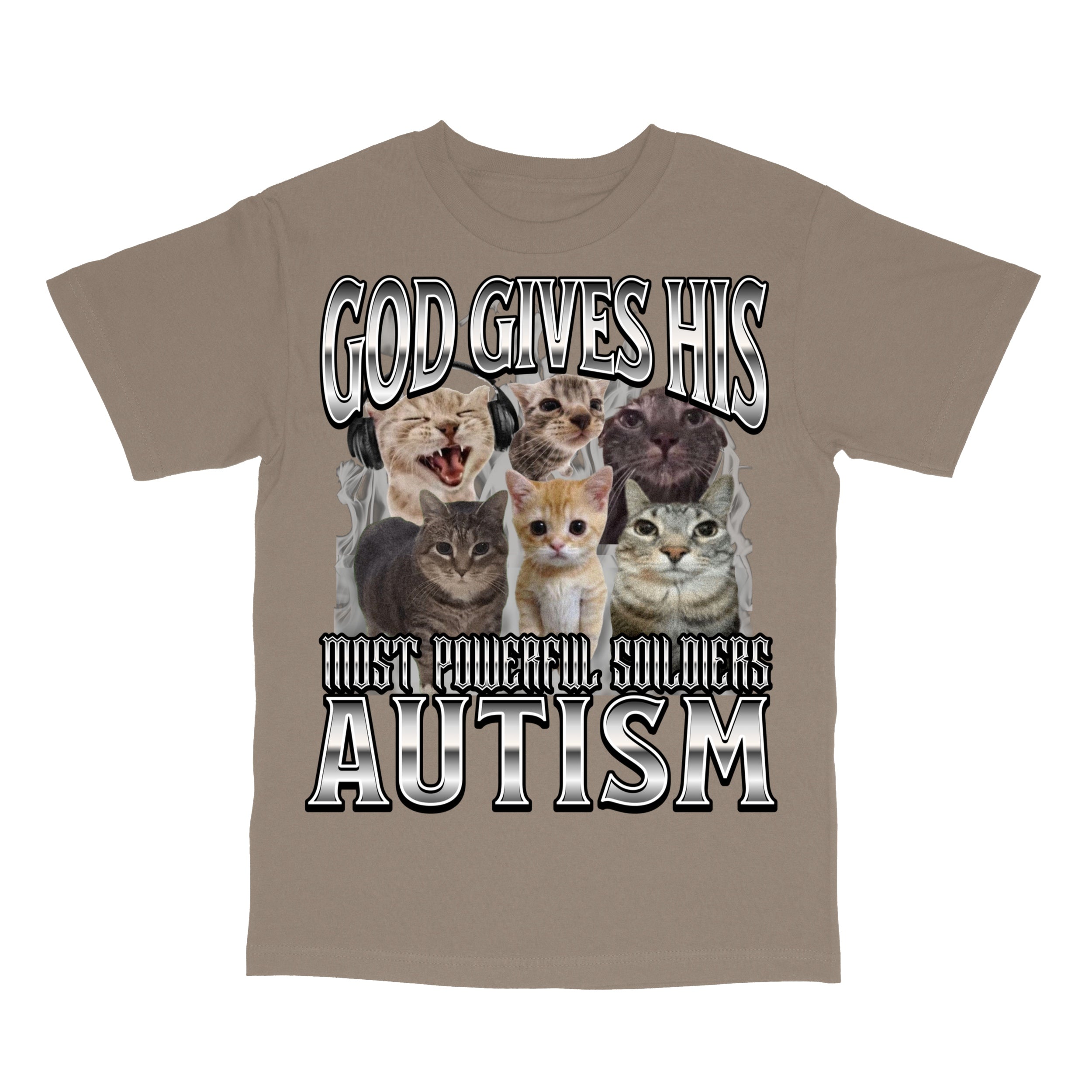 God Gives His Most Powerful Soldiers Autism T-Shirt