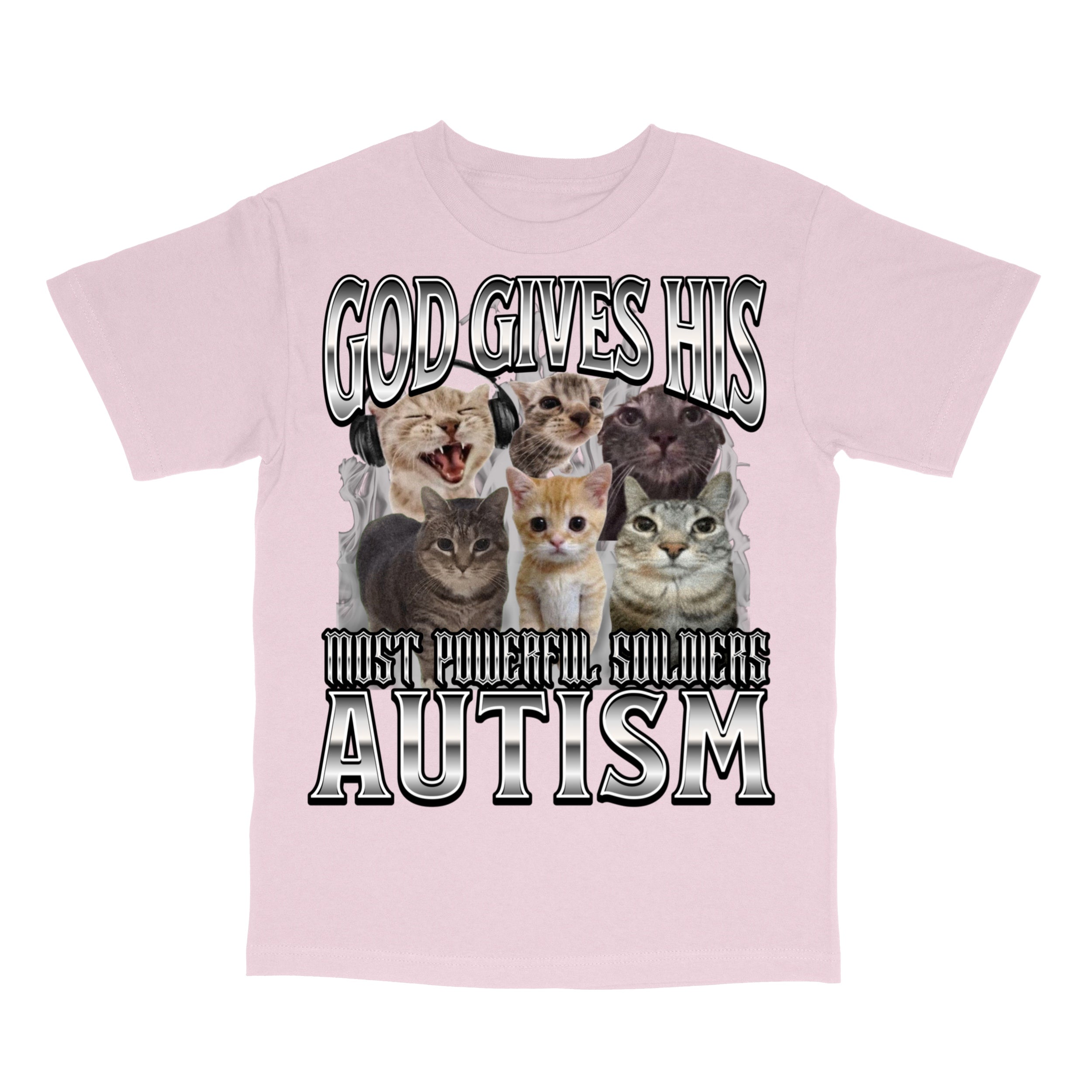 God Gives His Most Powerful Soldiers Autism T-Shirt