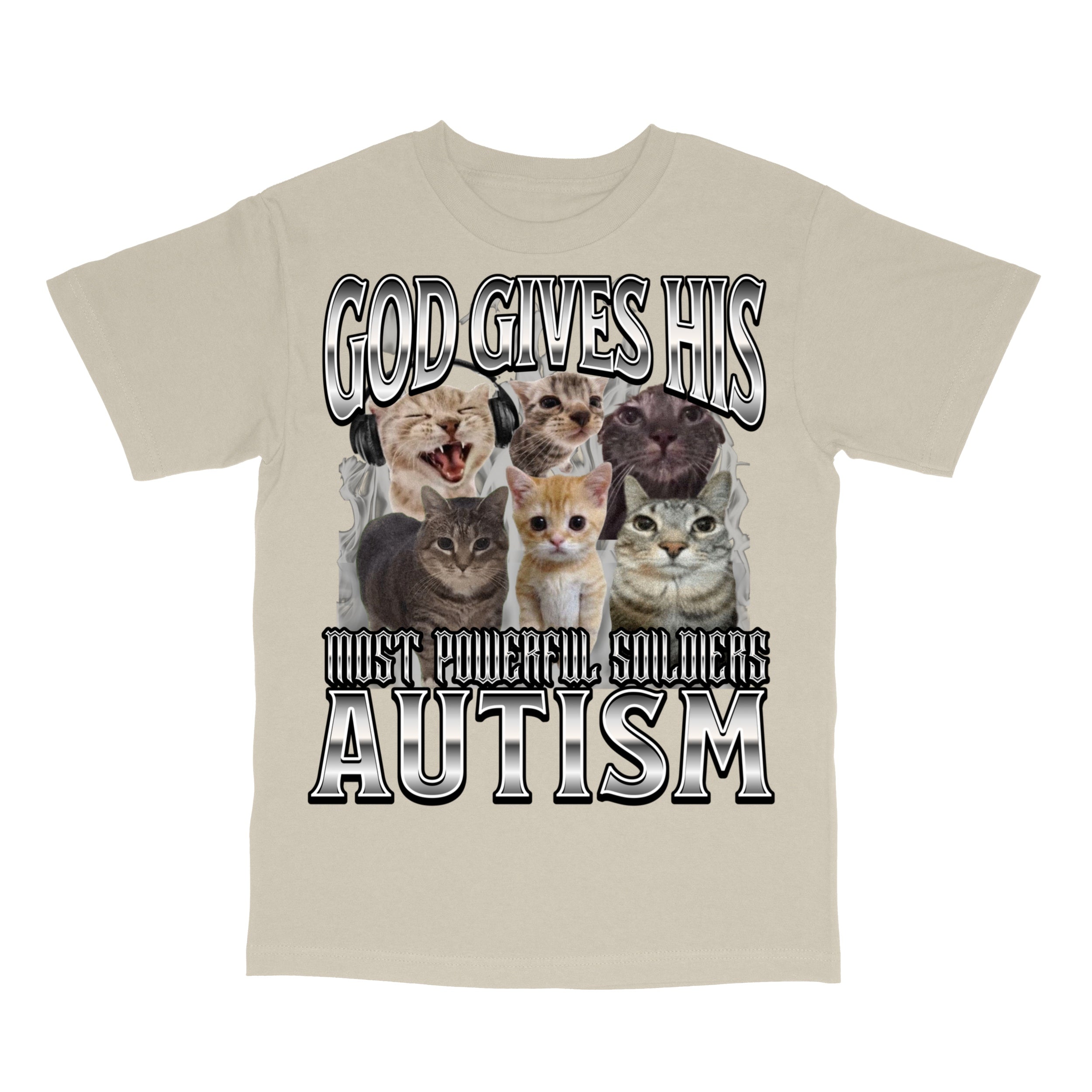 God Gives His Most Powerful Soldiers Autism T-Shirt