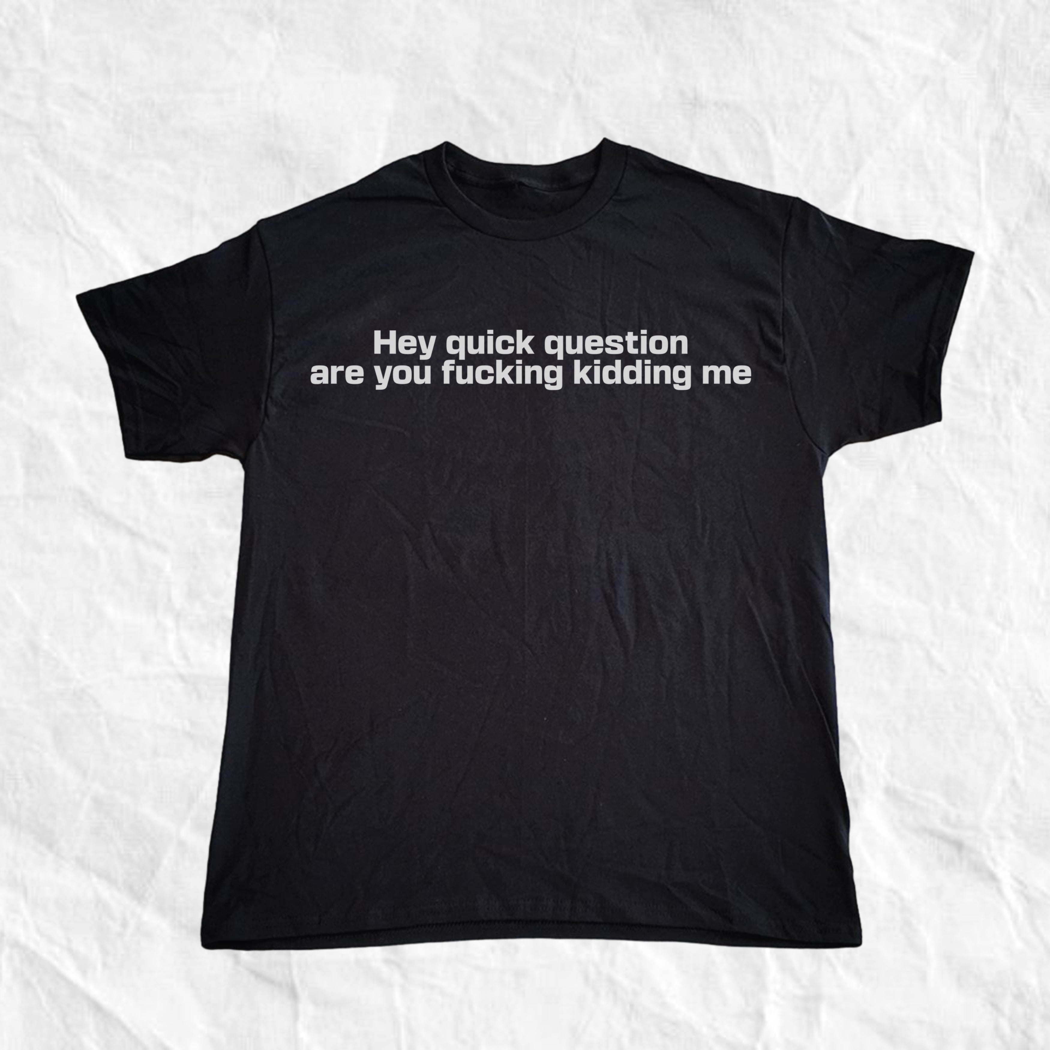 Hey Quick Question Are You Kidding Me T-Shirt