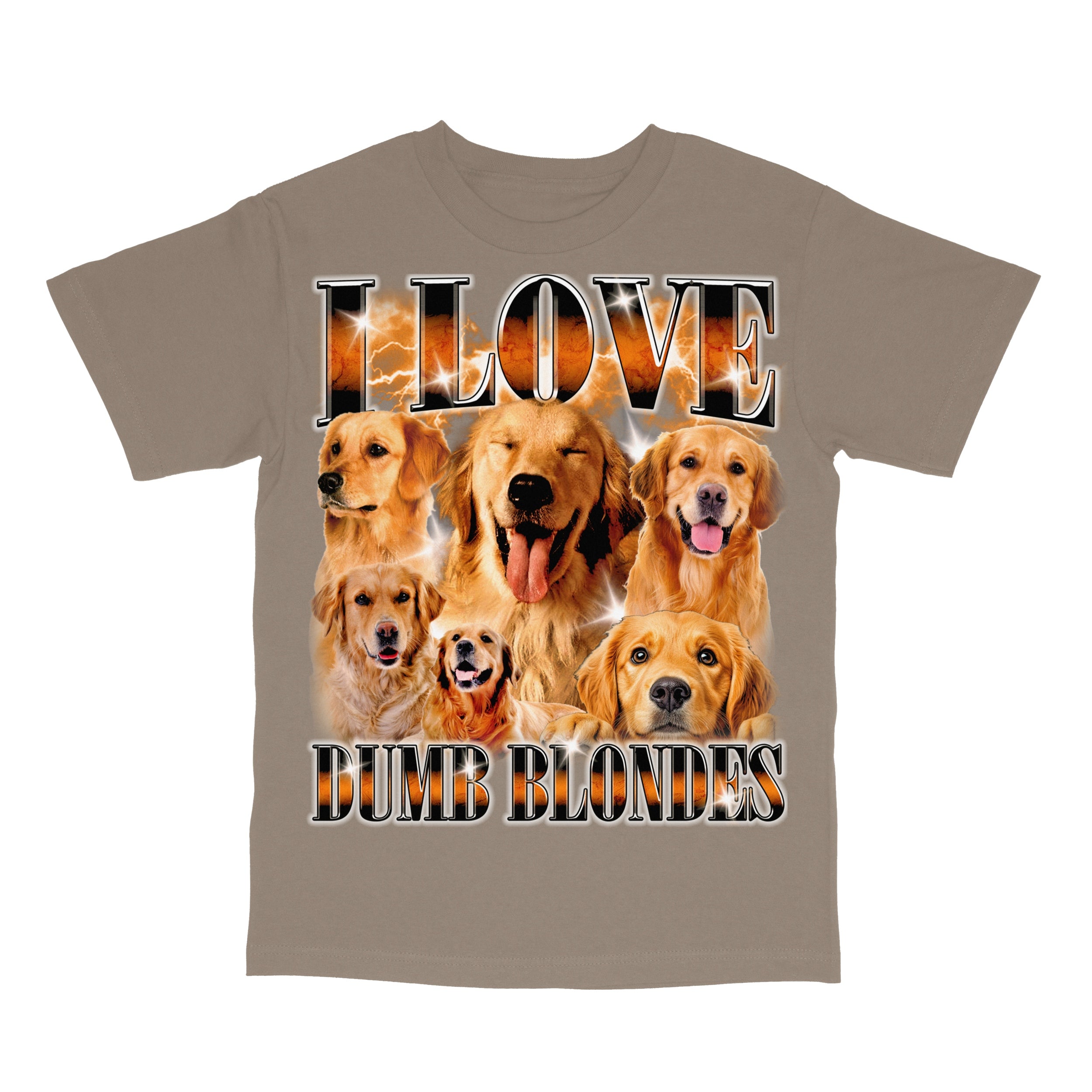I Love Dumb Blondes Funny Dog T-Shirt