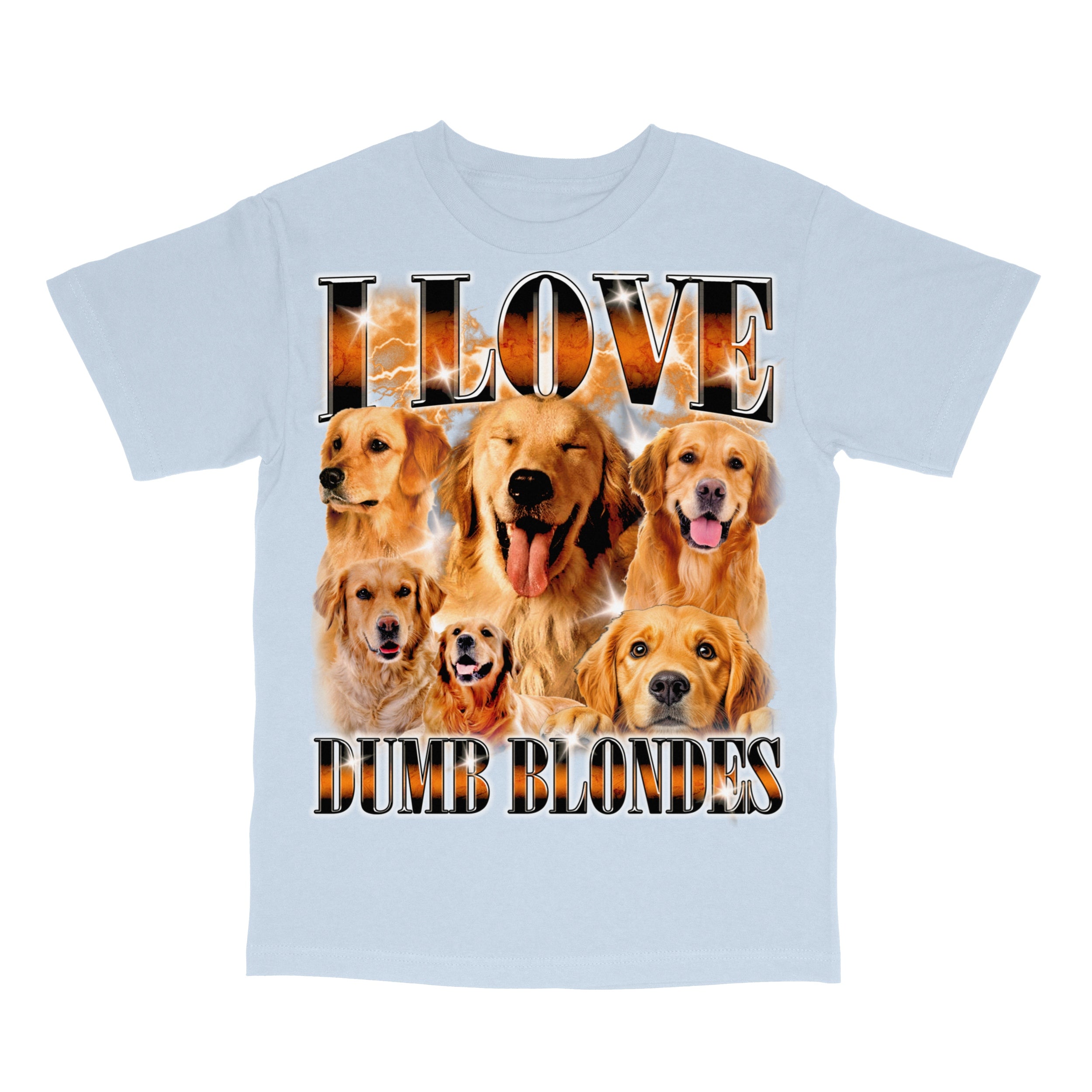 I Love Dumb Blondes Funny Dog T-Shirt