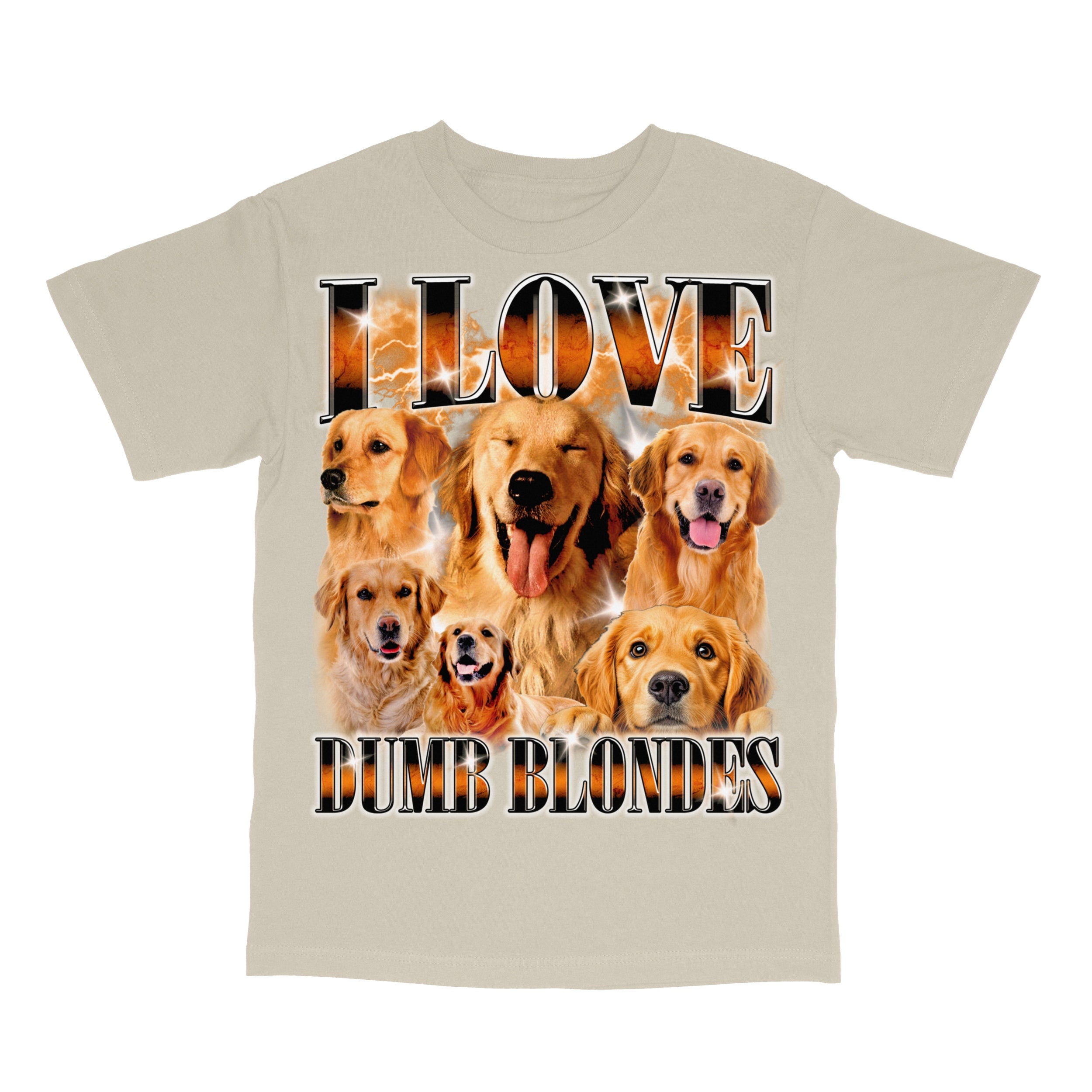 I Love Dumb Blondes Funny Dog T-Shirt