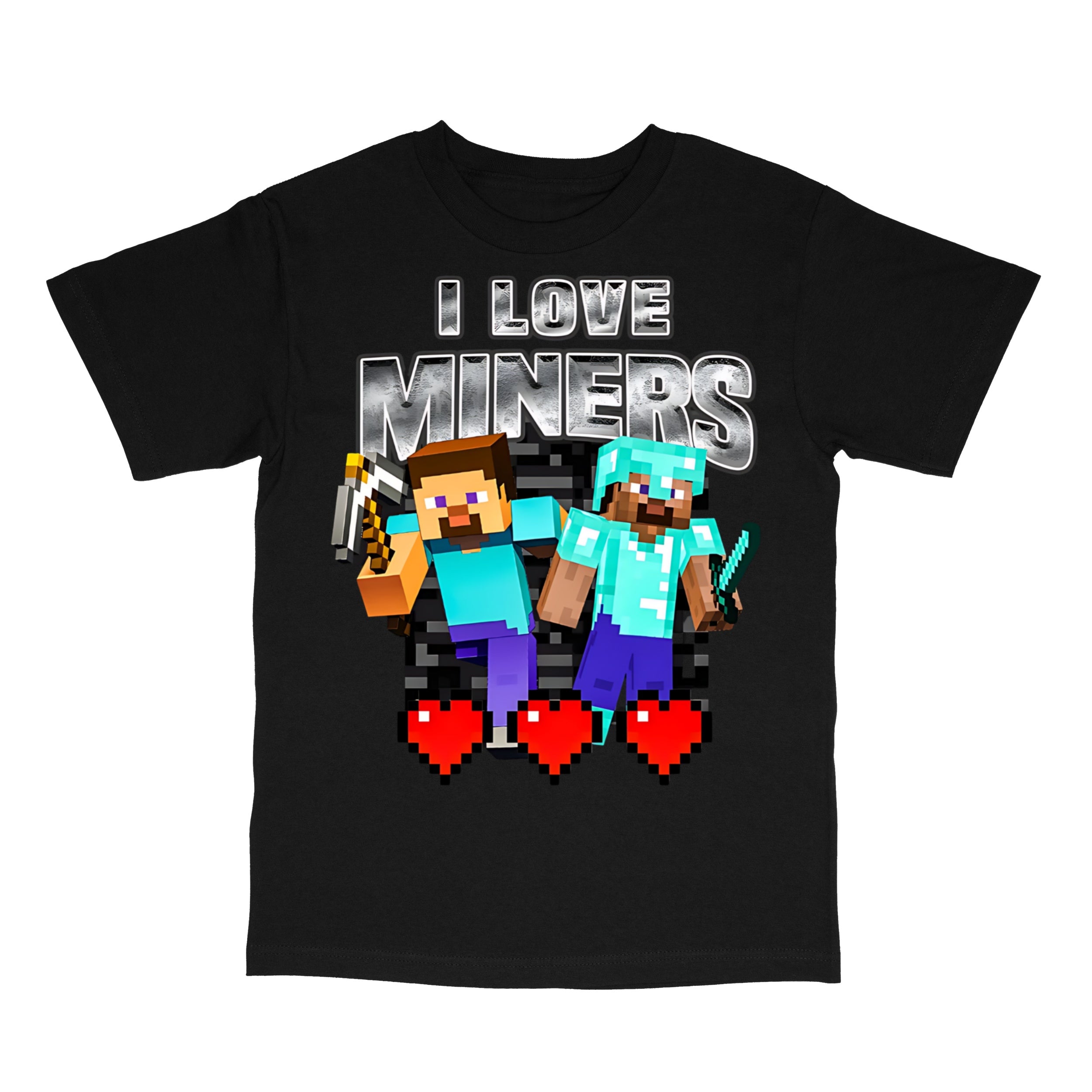 I Love Miners Funny Meme T-Shirt
