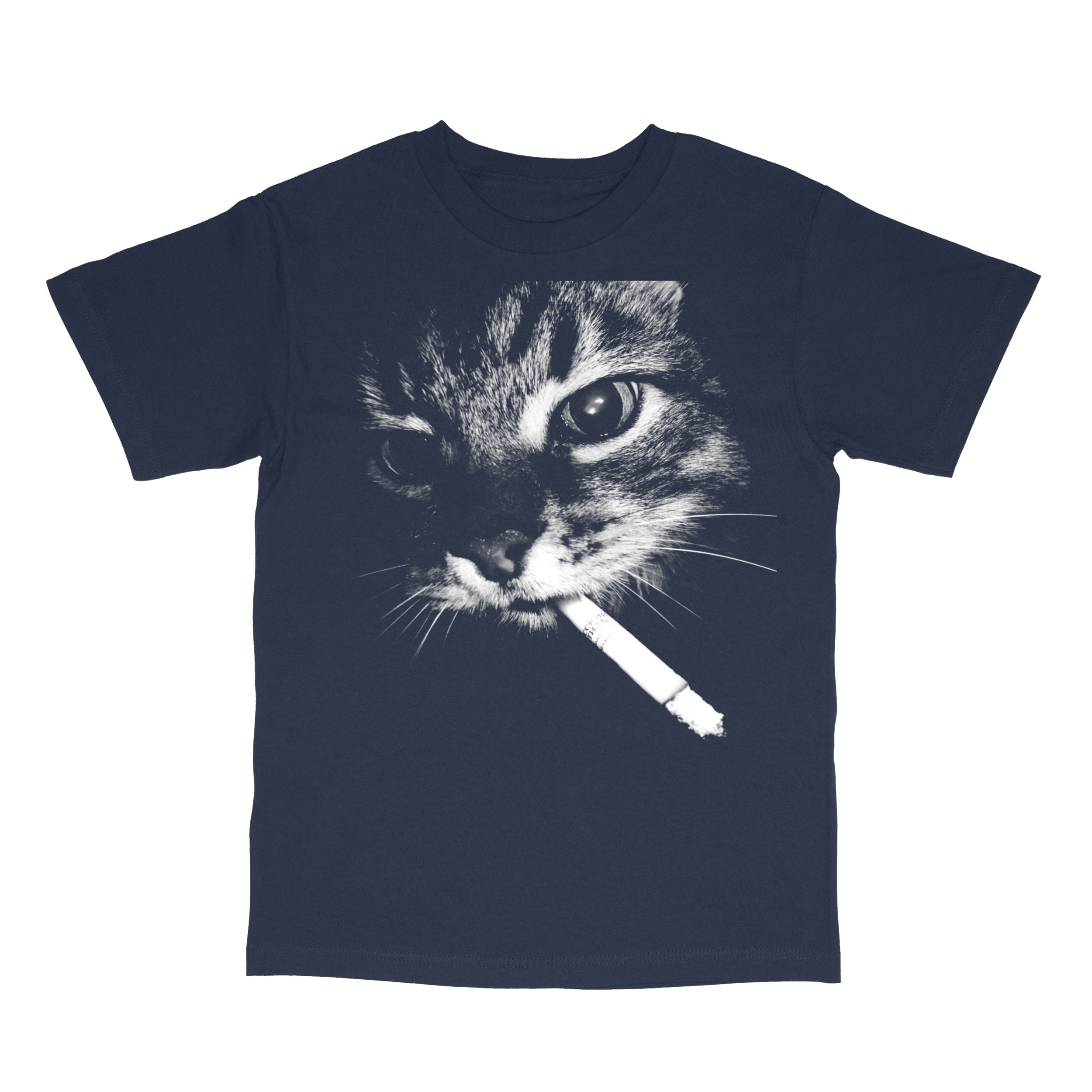 Smoking Cat Graphic T-Shirt